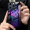 Aplicável ao Vidro Temperado para Apple 18PRO 17PROMAX Flor Roxa Capa Protetora iPhone16 Borboleta 17E