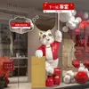 Adorno de Piso Gato de la Suerte, Artículo Decorativo Único Grande, Decoración Creativa de Gato, Regalo Auspicioso para Apertura de Negocio o Inauguración de Casa, Regalo Gato de la Fortuna