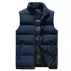 Chaleco de Algodón para Hombre Otoño e Invierno Abrigo de Pareja Abrigo Acolchado de Algodón Chaleco de Moda Chaleco Acolchado de Algodón Abrigo Grueso de Invierno Relleno de Plumón y Algodón
