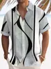Europa e Estados Unidos quente comércio exterior verão novo camisa havaiana jovem moda masculina impressão digital 3D fábrica de origem
