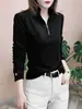 Nueva moda otoño e invierno, camiseta base de terciopelo de doble cara, camiseta de manga larga, color liso, cuello alto, top casual juvenil para mujer