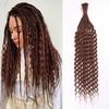 Temu Xiyin Mais vendido Double Tail Dirty Braids África Comércio Exterior Dirty Braids 24 polegadas Rabo Crochê Cabelo Alta Temperatura Seda Cachos Longos