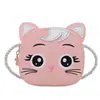 Bolsa Pequena Infantil 2026 Nova Bolsa Transversal de Ombro Menina Gato Cartoon Acessório de Moda Fofo Porta-Moedas