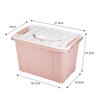 Caja de almacenamiento escritorio papelería cesta de artículos varios caja de almacenamiento de juguetes y snacks caja de almacenamiento de plástico portátil venta al por mayor
