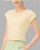 Blusa deportiva de manga corta para mujer, cómoda y transpirable, holgada, para entrenamiento físico, de verano, para yoga