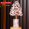 Árvore de Cristal Cru Natural, Cascalho de Cristal Amarelo, Artesanato de Árvore da Fortuna, Decorações para Home Office, Enfeites, Presentes
