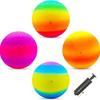 Pelota de Parque Estilo Americano de 8.5 Pulgadas, Balón de Recreo para Césped, Pelota Rebote Arcoíris para Juegos Infantiles en el Césped, Paquete de 25 Pelotas de Parque Transfronterizo