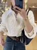 Suéter Tejido de Punto Trenzado Estilo Coreano Falso Dos Piezas para Mujer, Nuevo Diseño de Otoño, Jersey Polo, Corte Holgado, Adelgazante, Adecuado como Ropa Exterior