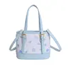 Bolso Cubo con Estampado de Dibujos Animados para Mujer, Moda Coreana Estilo Primavera 2026 Bolso de Hombro Cruzado Casual de Alta Gama para Mujer