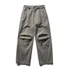 Marca de Moda Estilo Americano Nanxia 2026 Primavera Nuevos Pantalones de Trabajo Lavados de Alta Resistencia para Hombre, Pantalones Casuales Sueltos de Pierna Recta