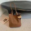 Bolso tejido estilo retro de bosque para mujer, nuevo bolso tote de moda 2026, bolso cesta de alta gama de gran capacidad