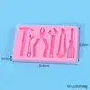 Molde para Decoración de Pasteles de Fondant para Hornear DIY Varias Herramientas de Ferretería Llave Inglesa Tijeras Pinzas Molde de Silicona para Chocolate