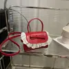 Bolso de Hombro Lindo, Mini Bolso Elegante para Mujer 2025 Nueva Moda Bolso Cuadrado Lazo Bolso Cruzado para Niña