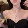 Aço titânio puro desejo estilo garota popular colar feminino versátil acessórios de alto padrão corrente de clavícula celebridade da internet nicho design colar da moda