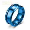 Nuevo anillo de moda europea y americana de 8MM con borde biselado, diseño de dragón, ranurado, nicho, directo del fabricante, descuentos por volumen disponibles, transfronterizo