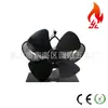 Ventilador de chimenea mini popular transfronterizo, Bestseller de Amazon, Ventilador de calefacción de 4 aspas con circulación de calor a alta temperatura