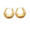 2025 Novo Estilo de Verão Estilo Europeu e Americano Estilo Simples Design Geométrico Ambiente de Trabalho Ol Brincos de Aço Titânio Eletrodepositado a Vácuo
