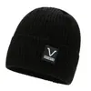 Gorro de Lana para Hombre de Invierno con Forro de Felpa, Gorro de Punto Cálido de Color Sólido, Gorro de Moda que Protege las Orejas, Gorro Tipo Beanie a Prueba de Frío para Ciclismo