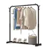 Secador de Roupas de Piso Vertical com Haste Única e Dupla Cabideiro Doméstico para Quarto Varanda Cabide de Roupas Cabide de Roupas