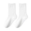 Calcetines blancos de mujer, calcetines de tubo de verano, calcetines sueltos de boca lunar, marea de verano, primavera y otoño, medias finas negras al por mayor