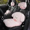 Nuevo cojín para asiento de coche de una sola pieza de felpa de Blue Rain, un cojín de asiento de coche engrosado de invierno, un lindo cojín de asiento de coche todo en uno