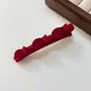 Flequillo Flocado Pasador Pinza para el Cabello Diadema Trenzada Lateral Pinza para la Frente Pinza de Pato Tocado Versátil Tocado para Moño de Cabello Perezoso