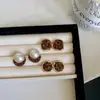 Pendientes Geométricos de Leopardo Marrones de Moda Estilo Retro de Hong Kong Otoño e Invierno de Gama Alta Estilo Francés Pendientes Personalizados para Mujer