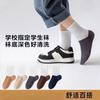 Calcetines Populares para Estudiantes y Niños para Primavera y Otoño, Calcetines Unisex de Media Pantorrilla, Resistentes al Olor, Absorbentes del Sudor, Transpirables, Calcetines Deportivos, Calcetines Bloque de Color