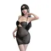 Noche Dorada Lencería Sexy Transparente Transparente Transfronteriza, Coqueta y Seductiva, Puro Deseo, Tallas Grandes, Falda Bodycon