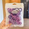 Gomas para el Cabello de Niños Sin Costuras Duraderas Anillo de Toalla Pequeños Pasadores de Macarrón Accesorios para la Cabeza Alta Elasticidad Minimalista