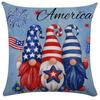 Fronha de Travesseiro para o Dia da Independência Americana Transfronteiriça Linho Estampado Capa de Almofada Decorativa para Sala de Estar e Quarto