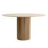 Mesa redonda nórdica de madera maciza, sencilla, para el hogar, sala de estar, ocio, mesa de negociación, sala de reuniones, recepción, mesa de centro creativa y combinación de silla.