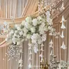 2026 Nueva Serie Blanca Accesorios de Flores para Bodas Juego de Decoración de Boda Materiales de Flores Color Claro Blanco Roto Arreglo Floral Artificial para Bodas
