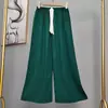 Pantalones de pijama de algodón para mujer, verano, finos, estampados, casuales, de pierna ancha, pueden usar mujeres embarazadas, comercio exterior, pantalones de talla grande