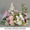Arreglo Floral Jardín de Monet Boda Arreglo Floral Simulado Boda Escenario Camino Arreglo Floral Flor de Paisaje Interior Flor Artificial