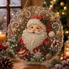 Árbol de Navidad Nuevo Producto de Comercio Exterior Transfronterizo 5D Pintura de Diamantes 5D Colgante Acrílico Regalo Navideño DIY Directo del Fabricante