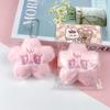 Llavero con colgante de estrella chirriante creativo de dibujos animados, muñeco de peluche, decoración para bolso escolar, accesorios de decoración