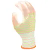 Fabricante Original Comercio Exterior Guantes de Trabajo de Protección Laboral de 13 Calibres con Patrón de Cebra, Palma Recubierta de PU, para Agricultura, Recolección, Chefs de Hotel, Ligeros