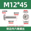 Tornillos para Muebles de Acero Inoxidable 304 con Cabeza Hexagonal, Extremo Plano, Redondo, Chaflán