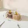 Caja de almacenamiento, frasco de almacenamiento, frasco de plástico cuadrado sellado a prueba de polvo con tapa, para té, fruta seca, dulces, snacks, venta al por mayor transfronteriza