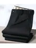 Pantalones casuales de hombre de grado de lujo, pantalones de vestir de verano ligeros para negocios, pantalones de vestir para hombre con efecto de caída, pantalones de traje resistentes a las arrugas, pantalones de hombre con caída