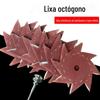 Lixa octogonal lixa de oito pétalas lacuna móveis rebarbas lixa redonda marcenaria escultura em madeira raiz escultura polimento ferramenta