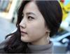 Pendientes de plumas de ángel chapados en platino y plata de ley 925. Pendientes de plata de ley al por mayor. Joyería coreana de plata de ley.