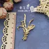 Aleación Nuevo Estilo Ramo de Rama de Pino Accesorios de Aleación DIY Ramas y Hojas Estilo Antiguo DIY Materiales de Decoración para Abanico de Boda Caja de Zapatos