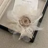 Broche de Flor de Pelúcia Rosa Elegante Super Fada Grampo de Cabelo Dupla Utilização Design de Nicho Acessórios de Flor para Peito de Vestido Terno