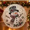 Nuevo painting de diamantes 5D navideño transfronterizo colgante acrílico Papá Noel regalo manualidad DIY hecha a mano