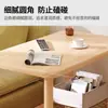 Mesa de Centro Nórdica Sala de Estar Apartamento Pequeño Mesa Lateral para Sofá Casa de Alquiler Dormitorio Estante de Almacenamiento de Mesita de Noche Mesa Cuadrada Gabinete Lateral Simple