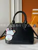 Bolso Transfronterizo Nuevo Bolso de Axila Cuero Genuino Flor de Cerezo Presbicia Versátil Moda Tendencia Bolso Cuadrado Pequeño Bolso de Hombro Único Cruzado