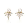 Brincos Rakol Exquisitos de Zircônia Marquise e Pérola, Acessórios de Noiva Modernos e Elegantes, Brincos, Brincos da Amazon para Mulheres