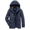 Abrigo acolchado de algodón grueso con forro polar, abrigo informal holgado de invierno para hombre, chaqueta acolchada de algodón con múltiples bolsillos para personas de mediana edad y mayores, abrigo acolchado de algodón de longitud media resistente al frío